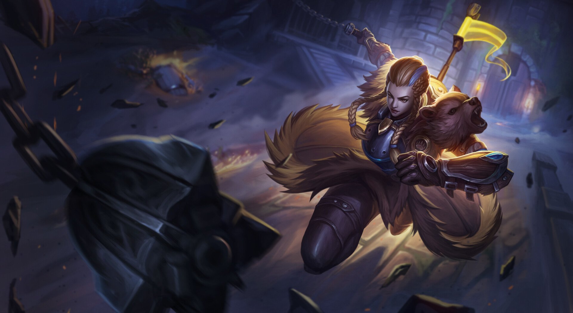 Download Brigitte (Overwatch) Video Game Overwatch Art