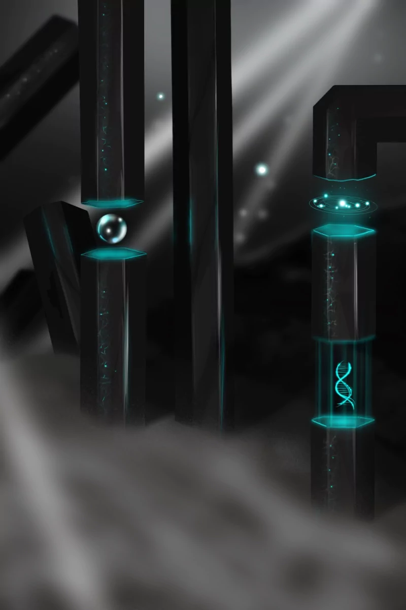 futuristic DNA Structure fantasy magic Image