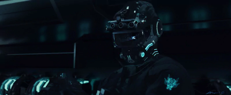 helmet Sci Fi warrior Image