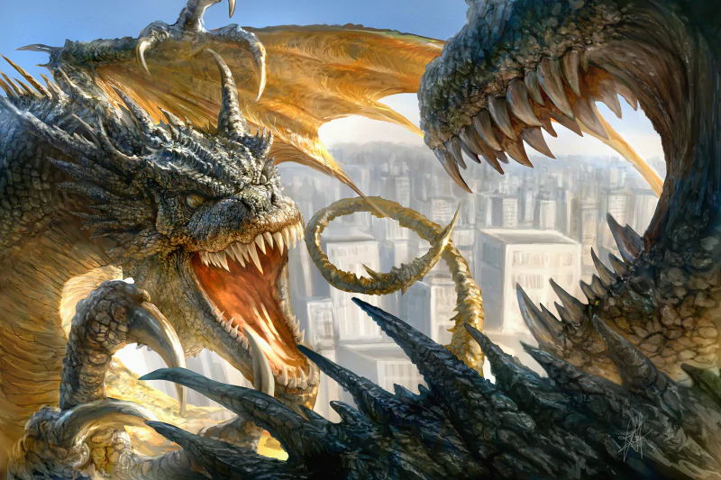  Dragon Fight by Chris Scalf