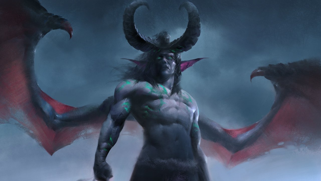 Download Illidan Stormrage Video Game World Of Warcraft Art