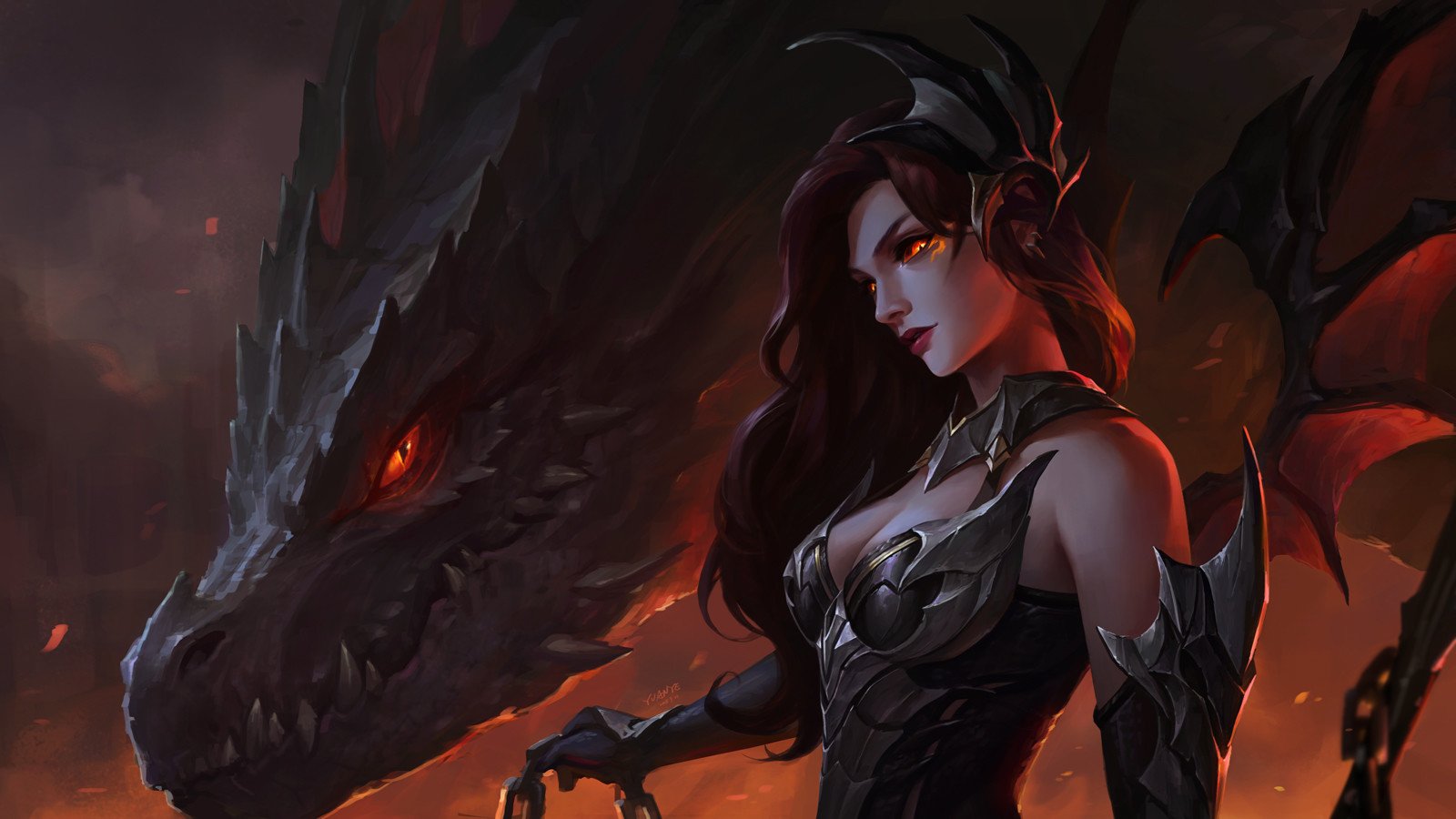 Download Dragon Fantasy Woman Art