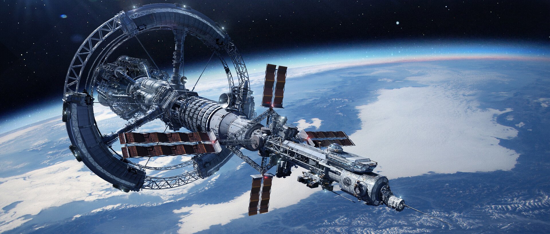 Download Space Orbit Sci Fi Space Station Art