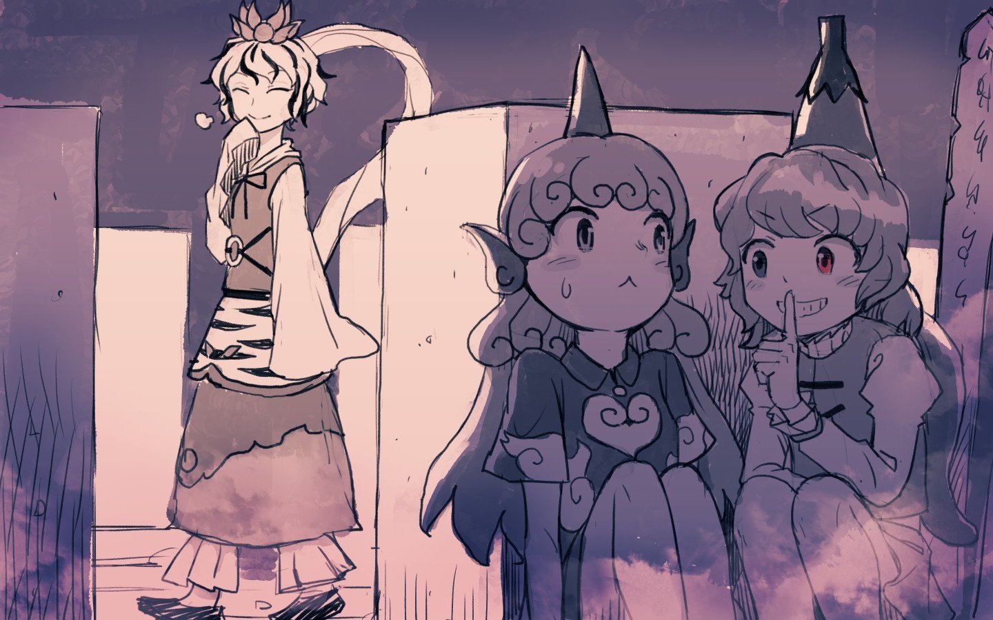 Download Kogasa Tatara Aunn Komano Shou Toramaru Anime Touhou Art