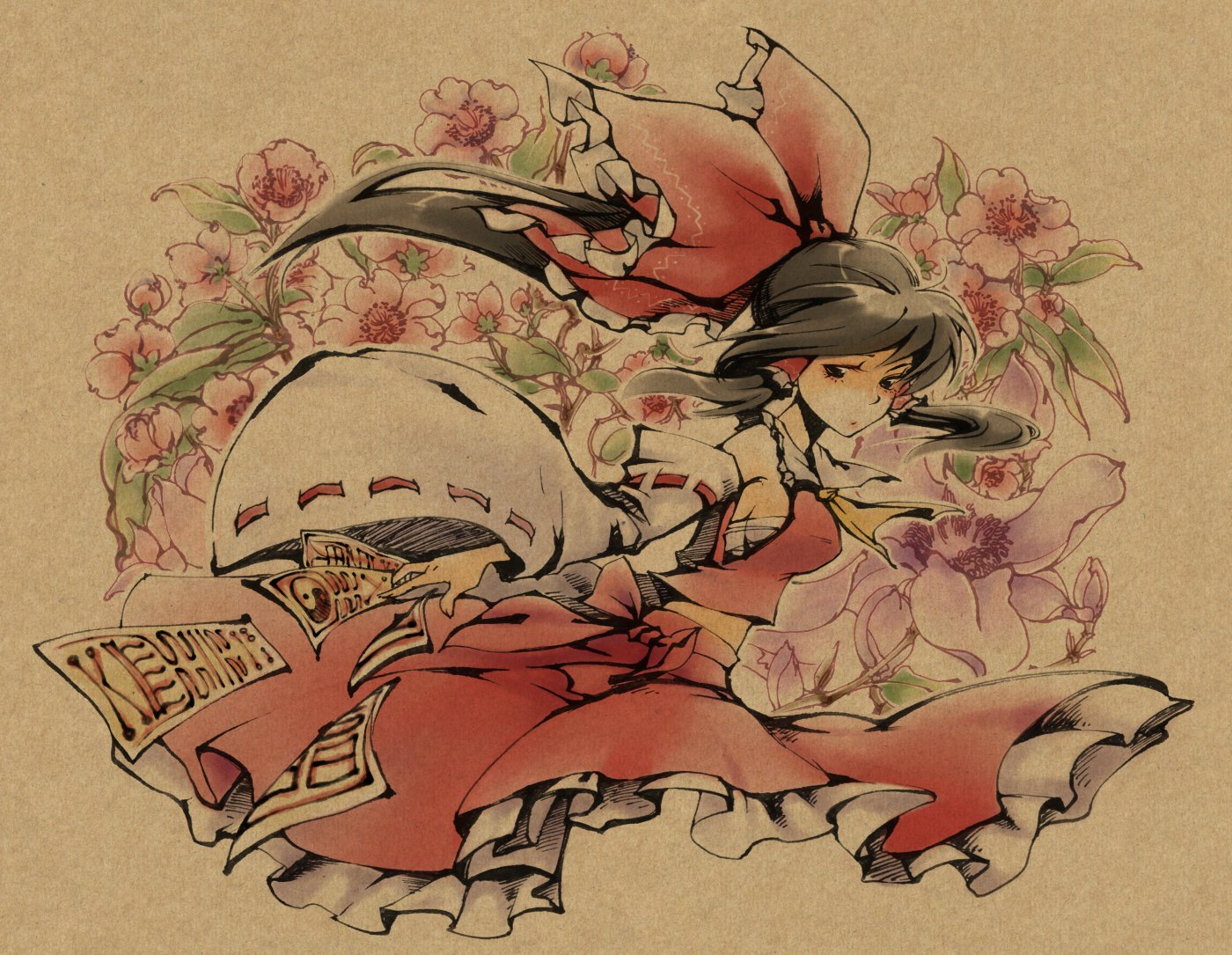 Download Reimu Hakurei Anime Touhou Art