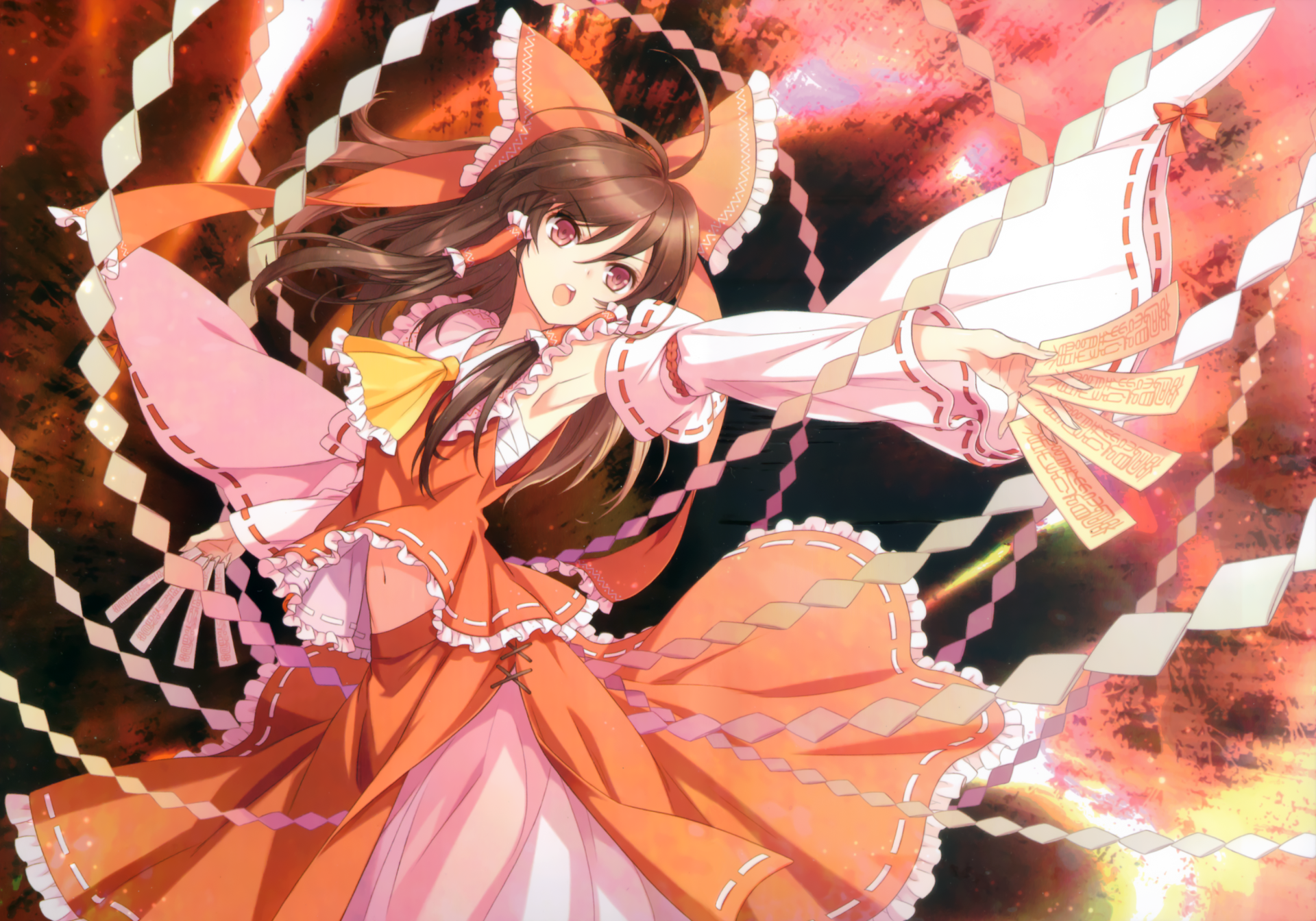 Download Reimu Hakurei Anime Touhou Art
