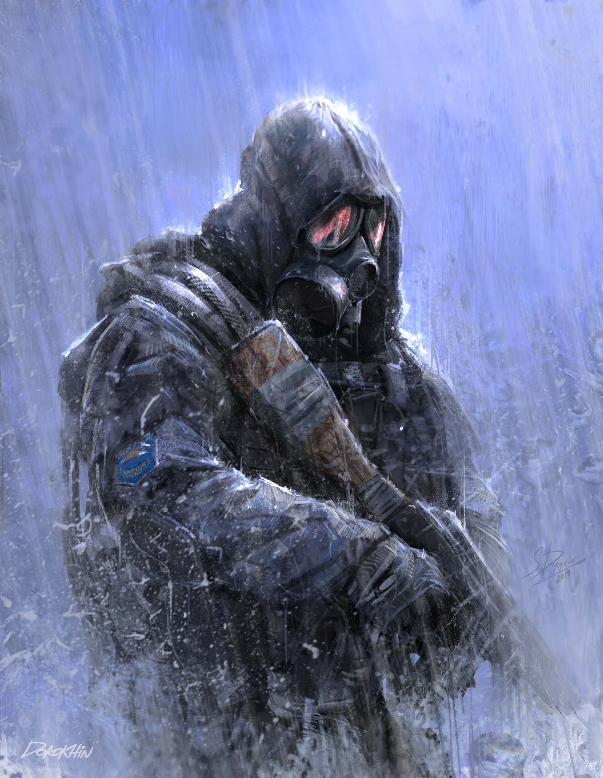 Download Gas Mask Sci Fi Warrior Art