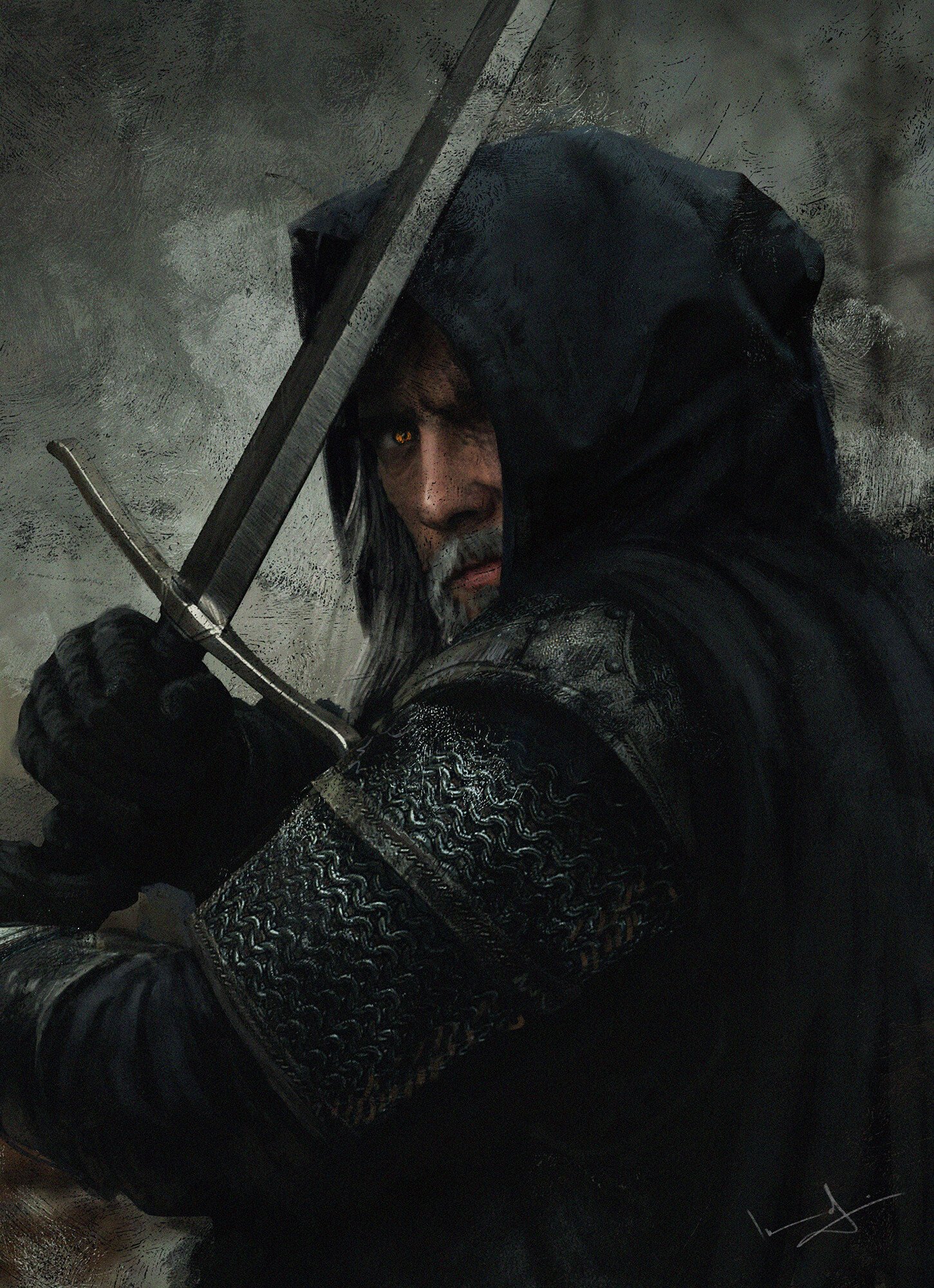 Download Geralt Of Rivia TV Show The Witcher Art