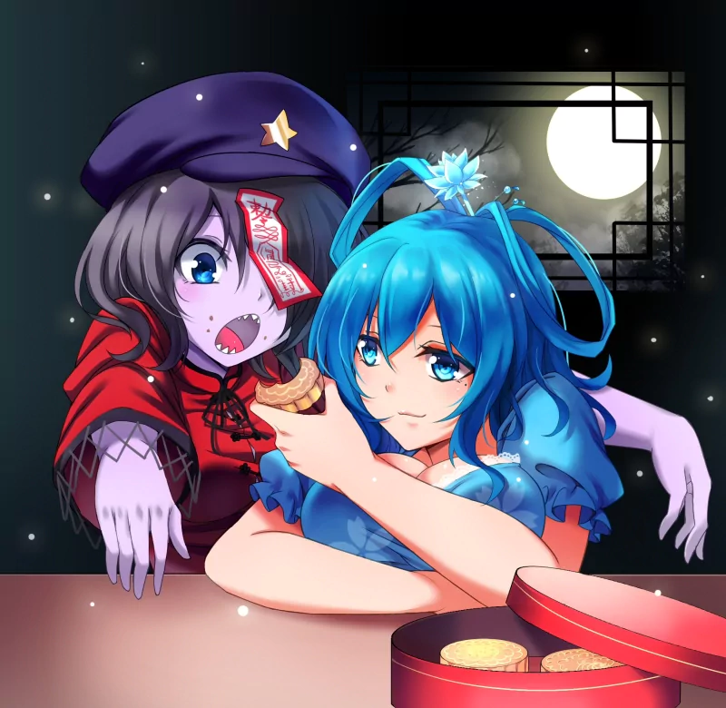 Yoshika Miyako Seiga Kaku Anime Touhou Image