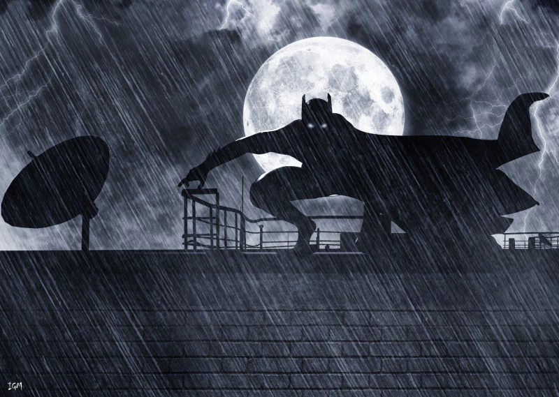  Batman on a Roof