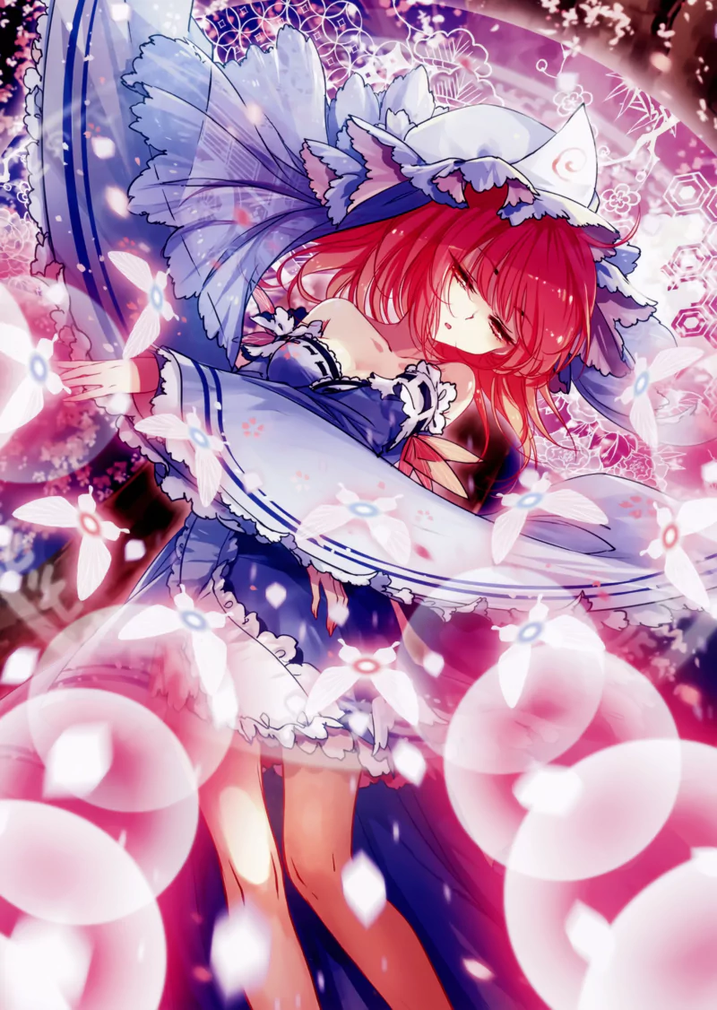 Yuyuko Saigyouji Anime Touhou Image
