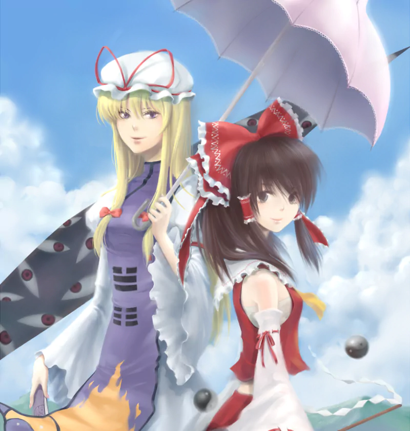 Reimu Hakurei Yukari Yakumo Anime Touhou Image