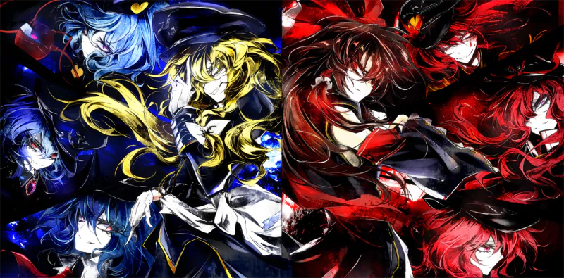 Yuyuko Saigyouji Yukari Yakumo Kanako Yasaka Yuuka Kazami Remilia Scarlet Satori Komeiji Reimu Hakurei Marisa Kirisame Anime Touhou Image