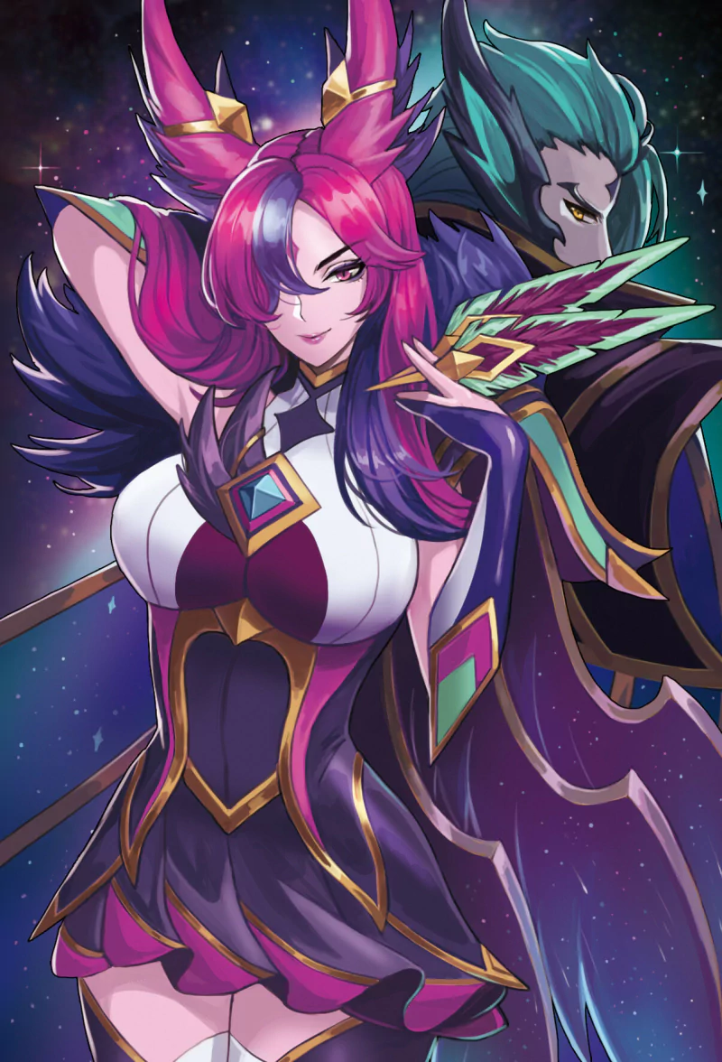  Dark Star Guardian Xayah&amp;Rakan by Park Jun Seok