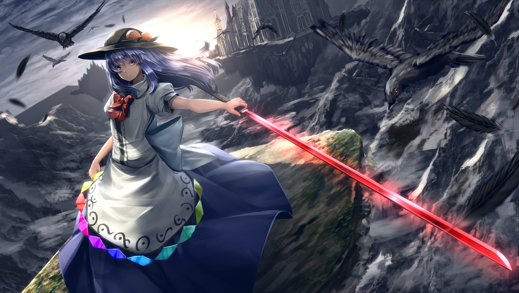 Download Tenshi Hinanawi Anime Touhou Art