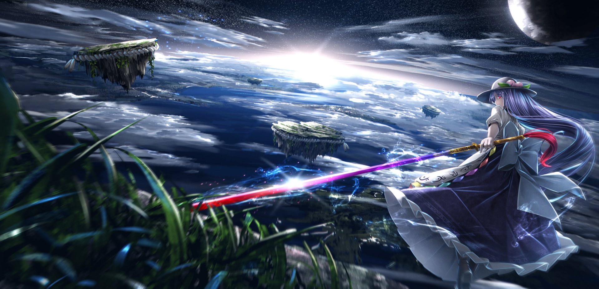 Download Tenshi Hinanawi Anime Touhou Art