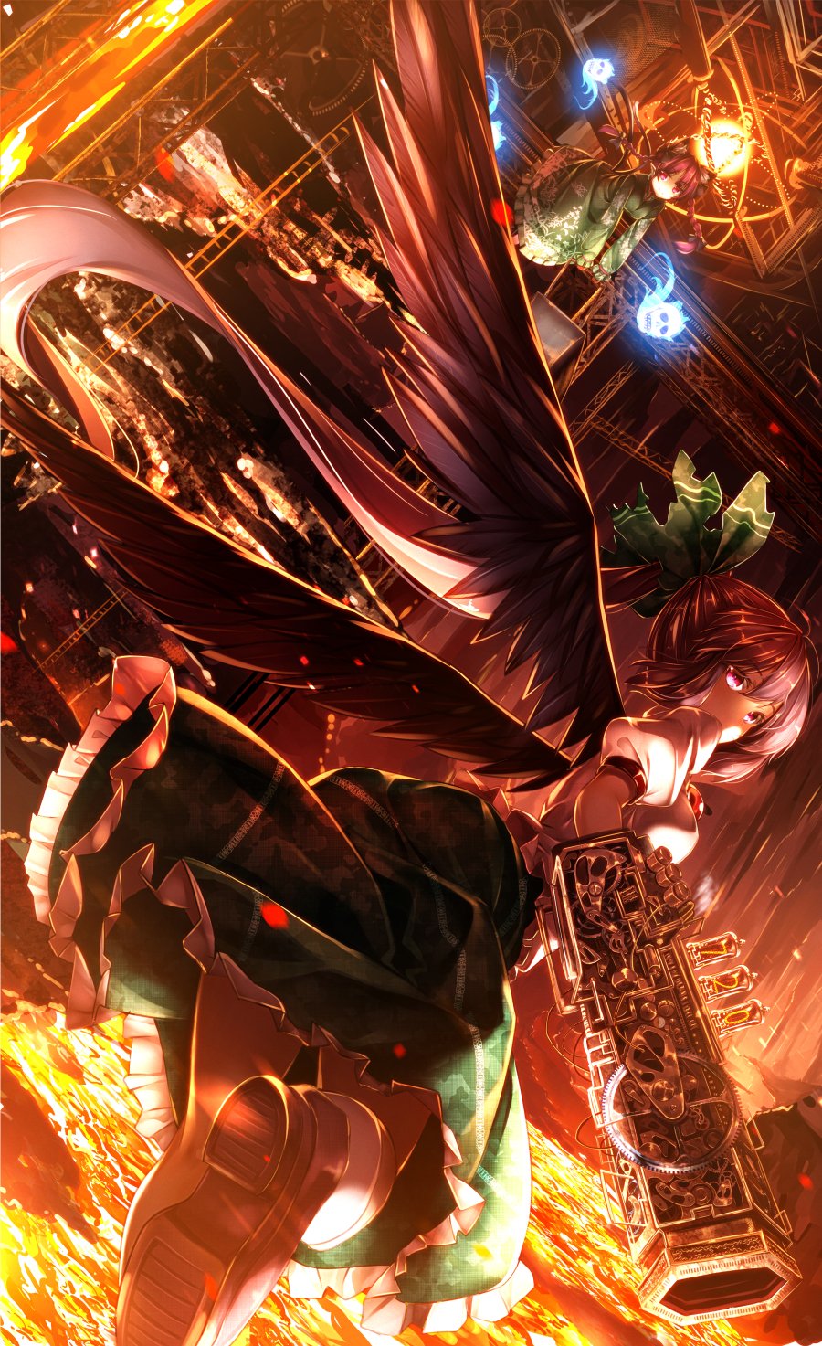 Download Rin Kaenbyou Utsuho Reiuji Anime Touhou Art