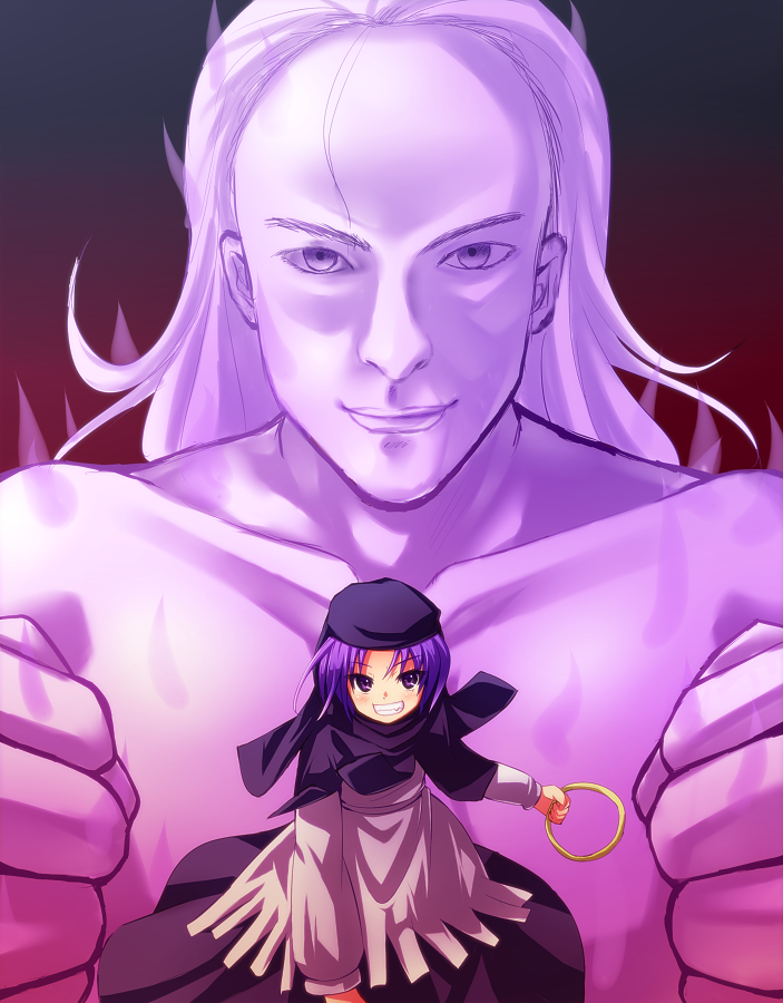 Download Ichirin Kumoi Unzan (Touhou) Enoch (El Shaddai) Anime Crossover Art