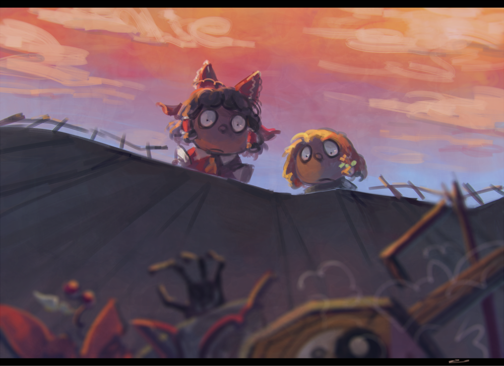 Download Rin Satsuki Marisa Kirisame Reimu Hakurei Anime Touhou Art