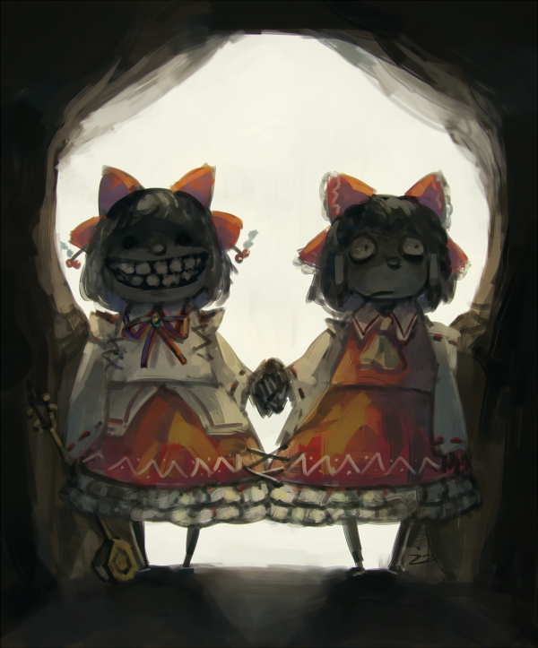 Download Rin Satsuki Reimu Hakurei Anime Touhou Art