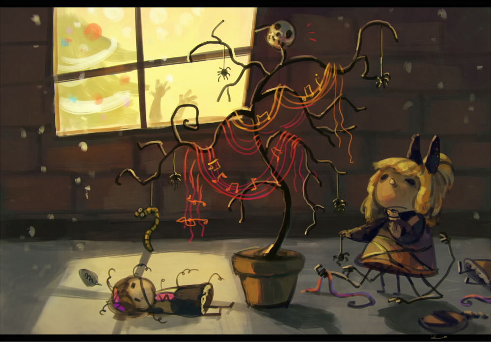 Download Benben Tsukumo Yatsuhashi Tsukumo Yamame Kurodani Anime Touhou Art