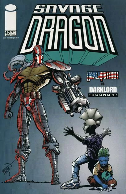 Comic savage dragon Image