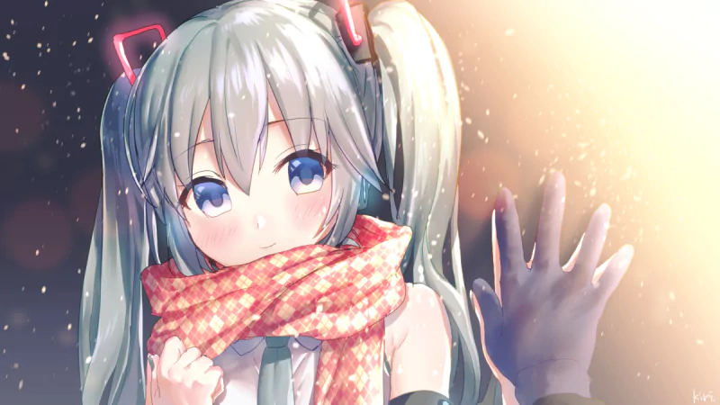 twintails blue hair Hatsune Miku Anime Vocaloid Image