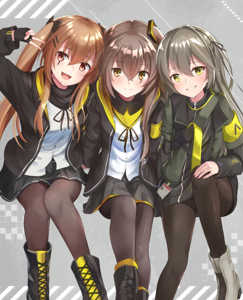 UMP9 (Girls Frontline) UMP45 (Girls Frontline) UMP40 (Girls Frontline) video game Girls Frontline Image
