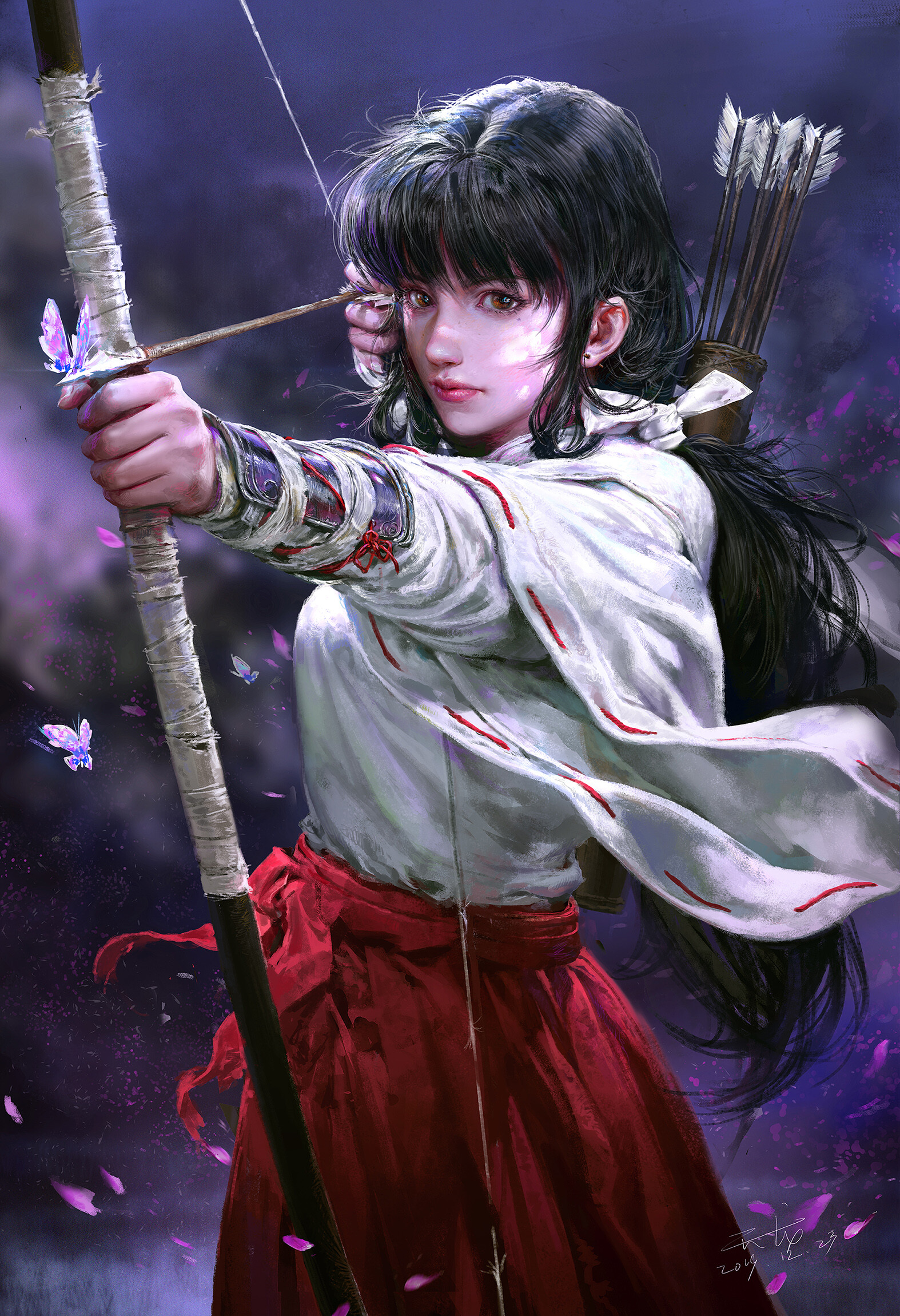 Fantasy Archer Art by Tianlong Zheng