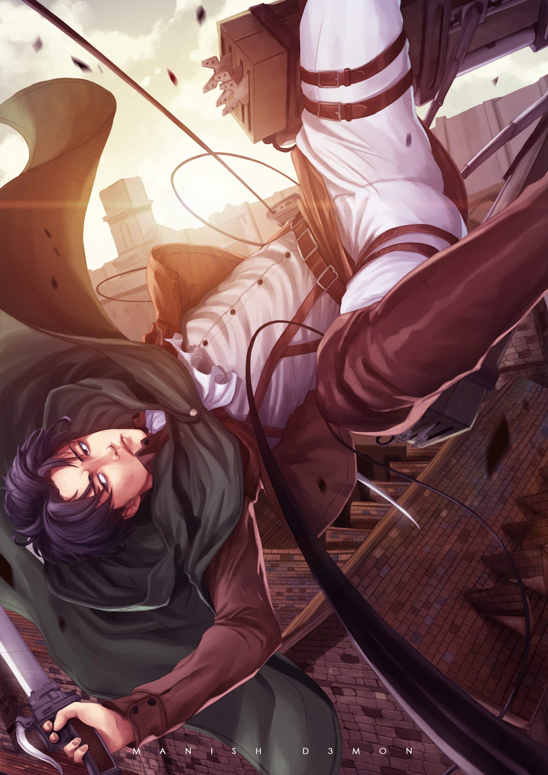 Download Levi Ackerman Anime Attack On Titan Art
