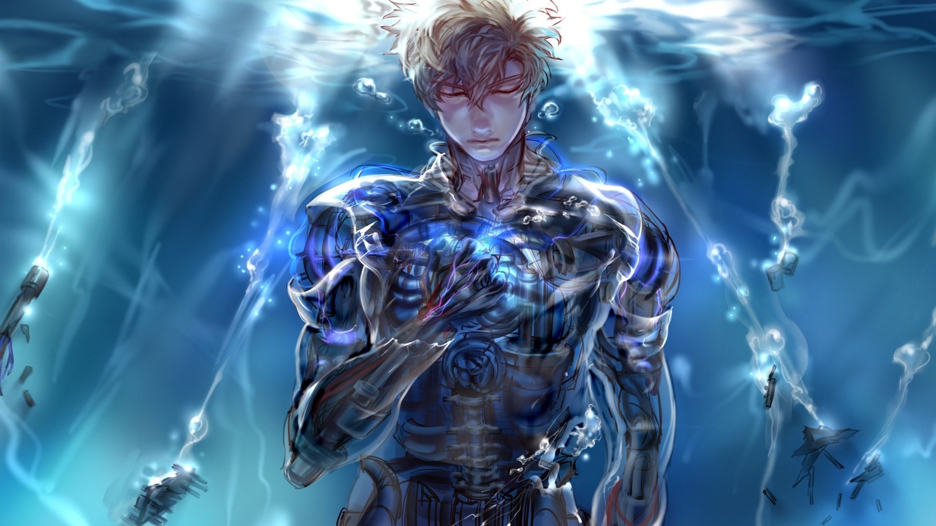 Download Genos (One-Punch Man) Anime One-Punch Man Art
