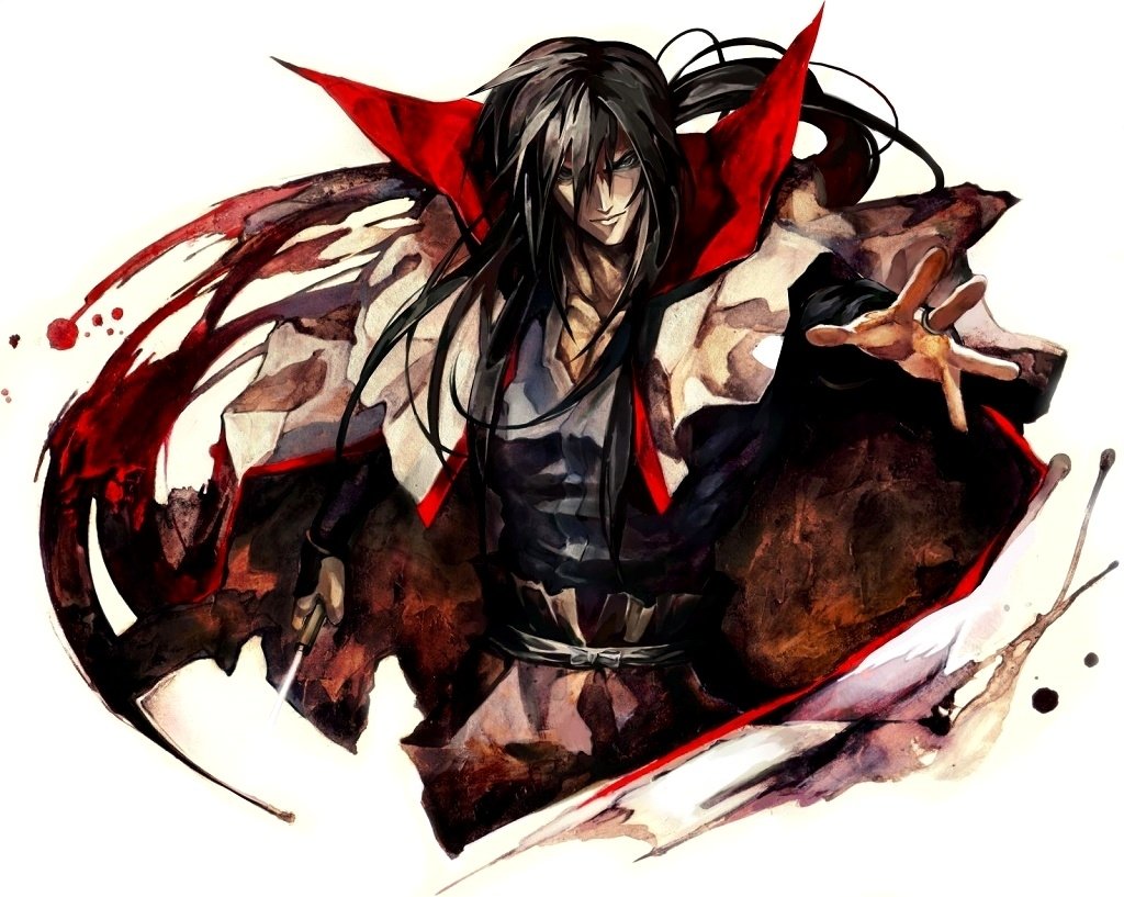 Download Anime Rurouni Kenshin Art, image size:1024x817