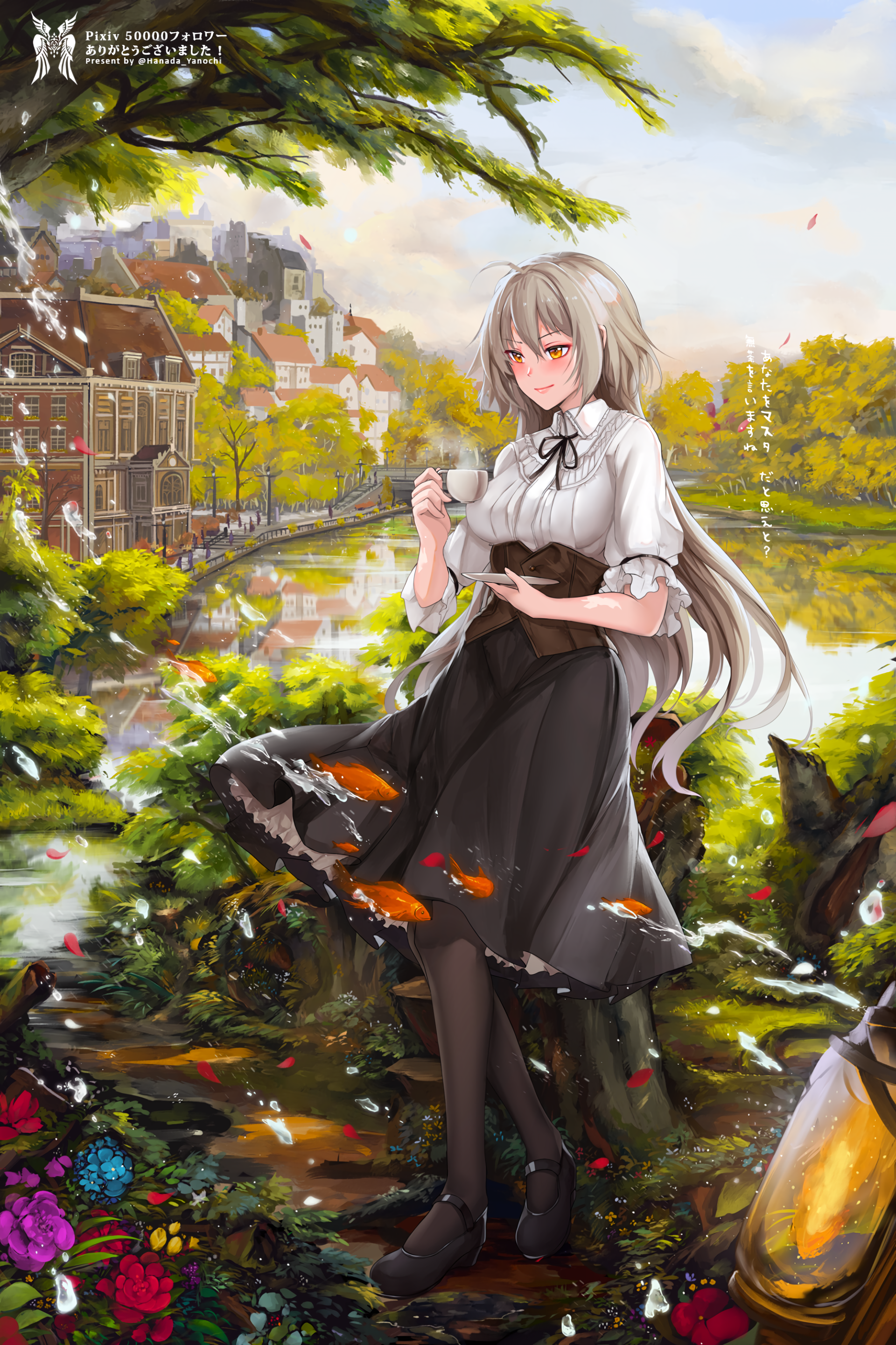 Download White Hair Long Hair Yellow Eyes Avenger (Fate/Grand Order) Jeanne D'Arc Alter Anime Fate/Grand Order Art