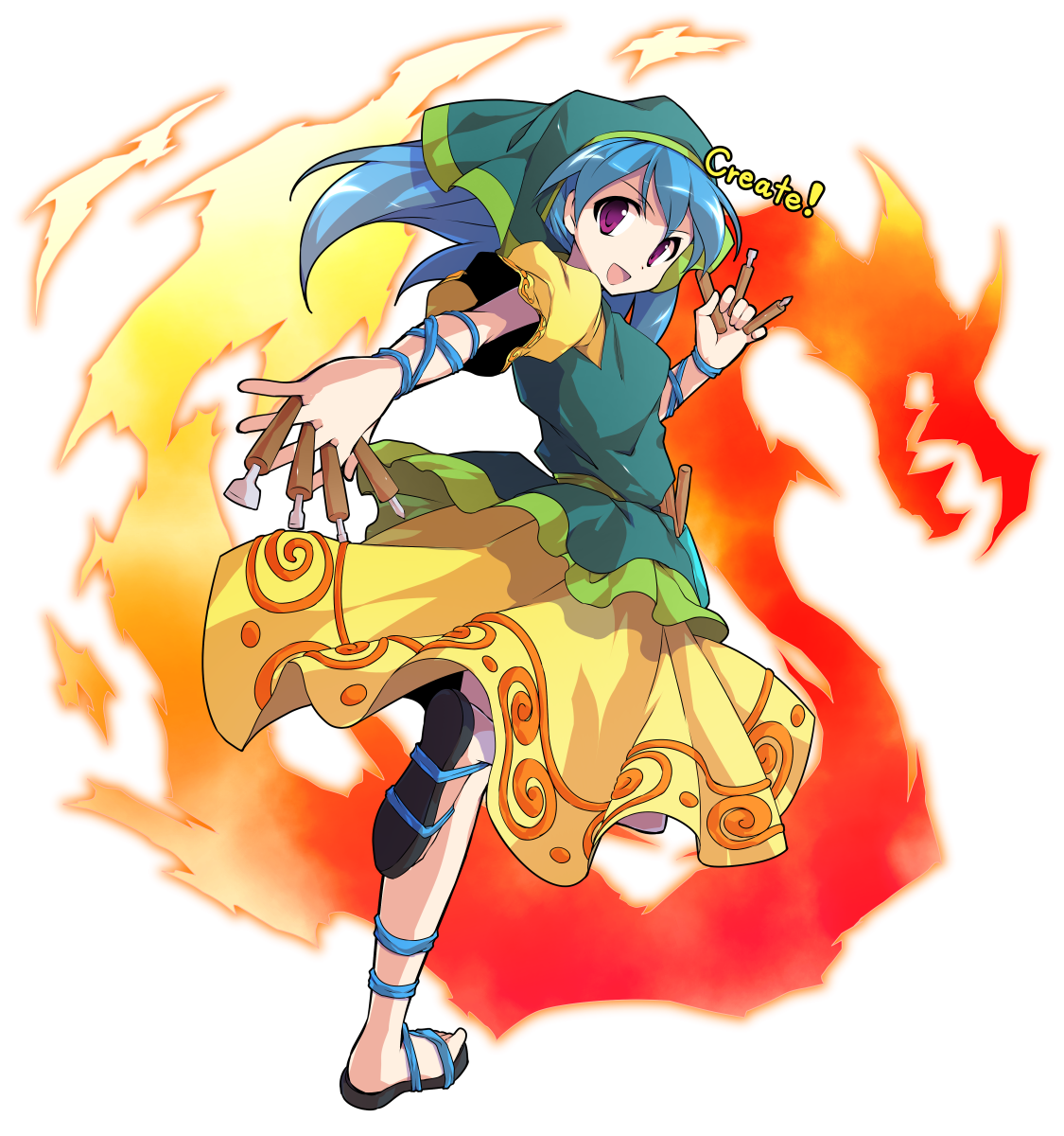 Download Haniyasushin Keiki Anime Touhou Art