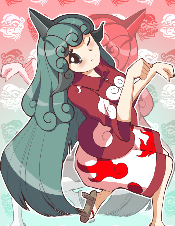 Download Aunn Komano Anime Touhou Art