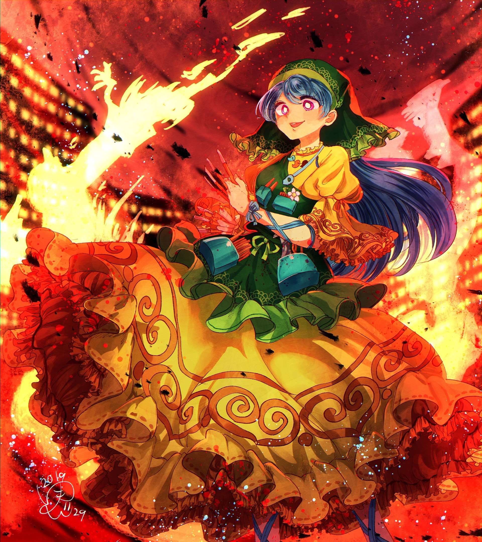 Download Haniyasushin Keiki Anime Touhou Art