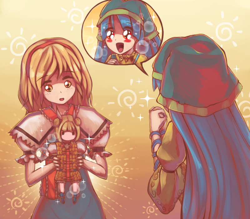 Download Alice Margatroid Mayumi Joutouguu Haniyasushin Keiki Anime Touhou Art