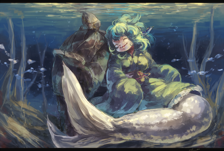 Download Wakasagihime (Touhou) Anime Touhou Art