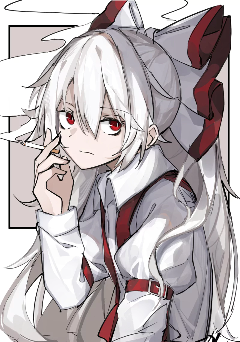 Fujiwara no Mokou Anime Touhou Image