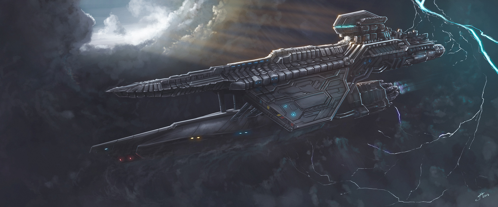 Space Cruiser Concept Art