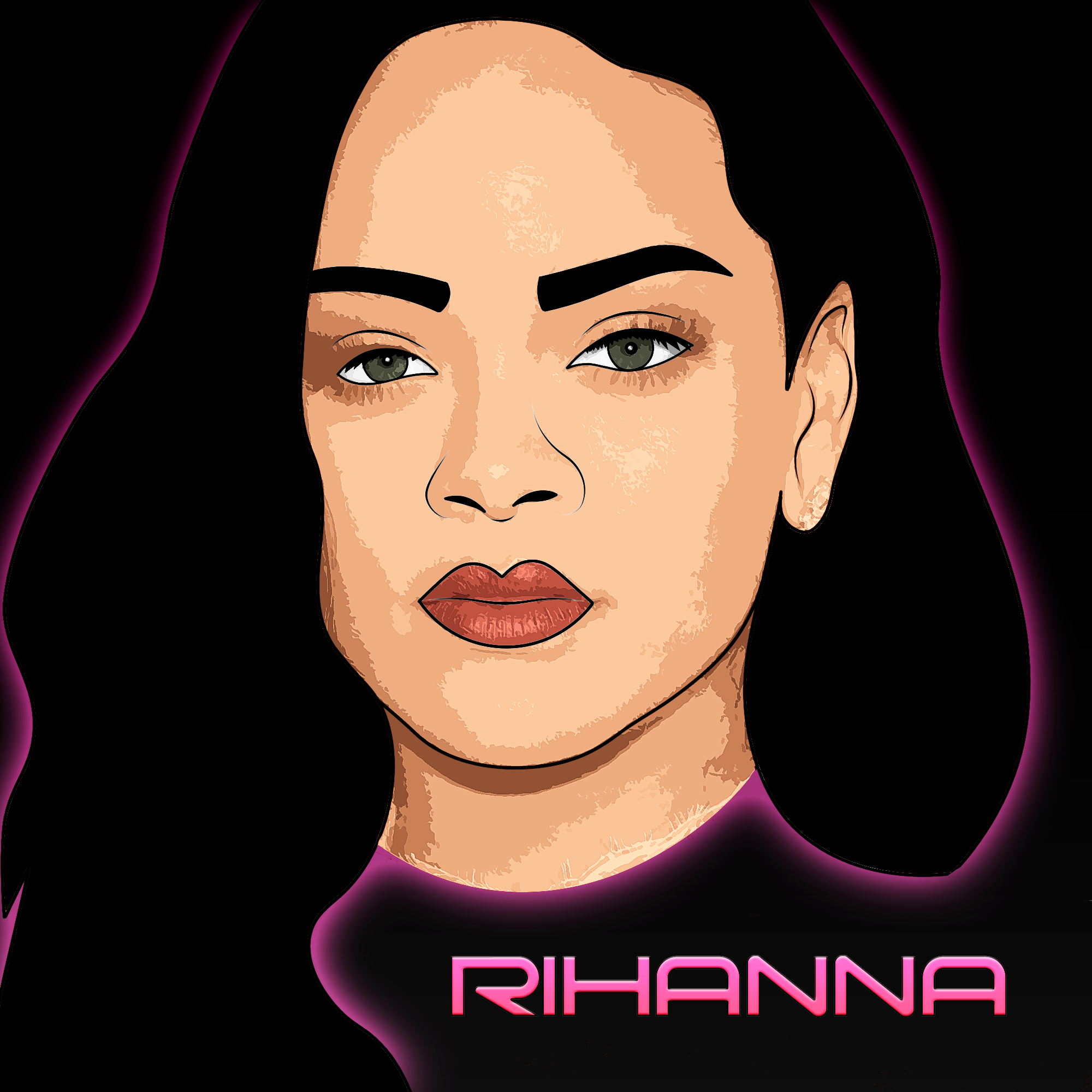 Rihanna Art by Carlos Colindres