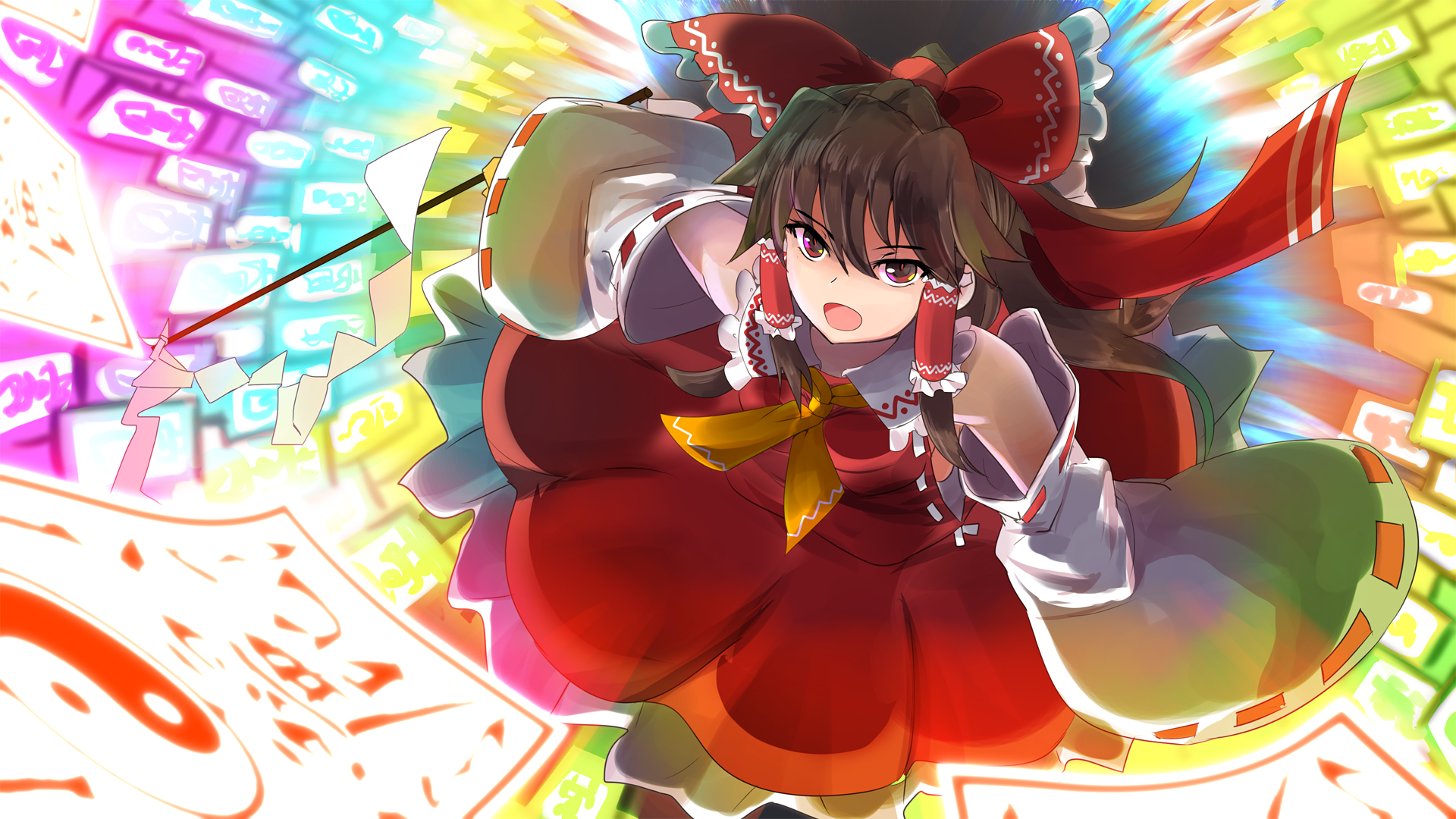 Download Reimu Hakurei Anime Touhou Art