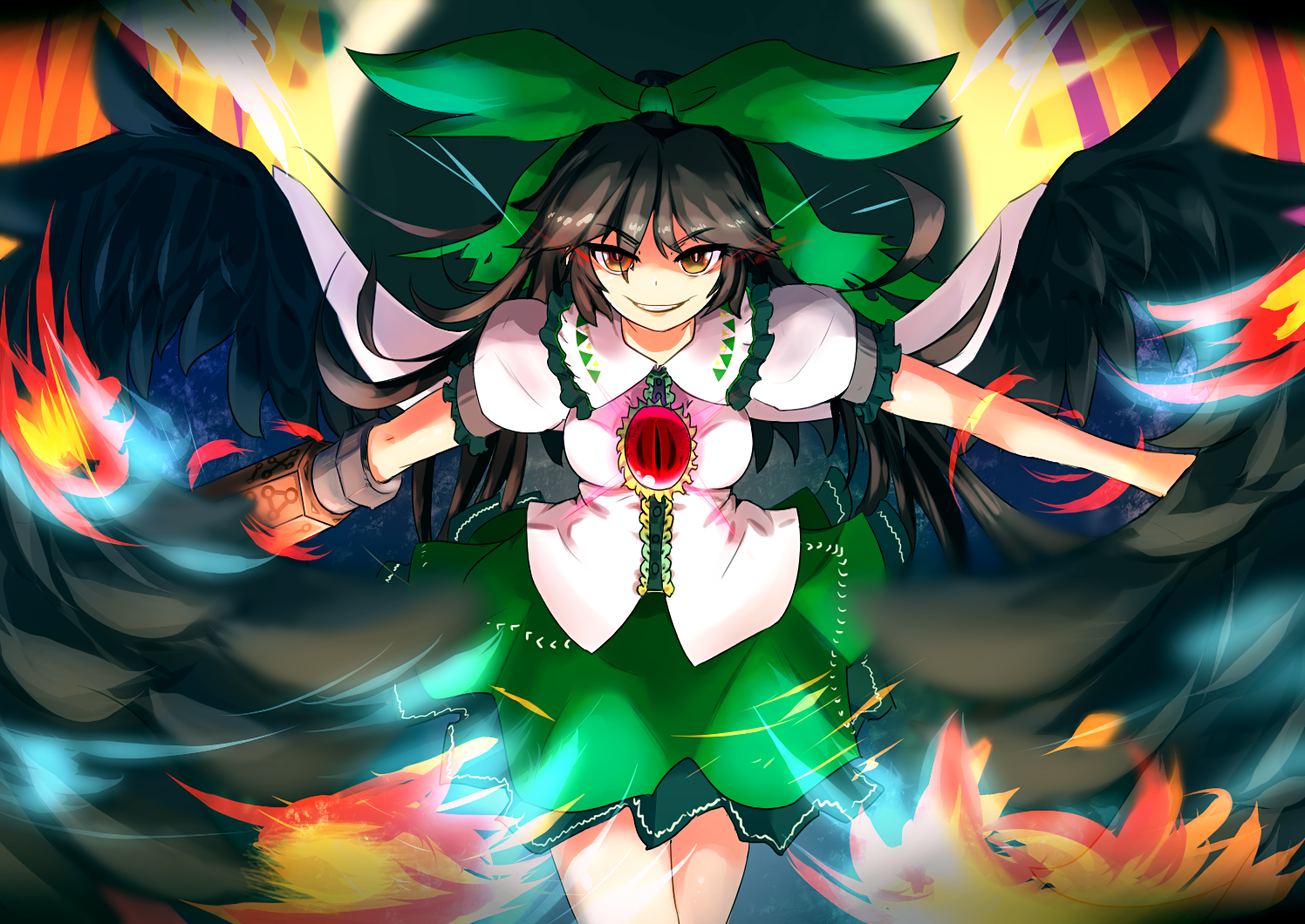 Download Utsuho Reiuji Anime Touhou Art