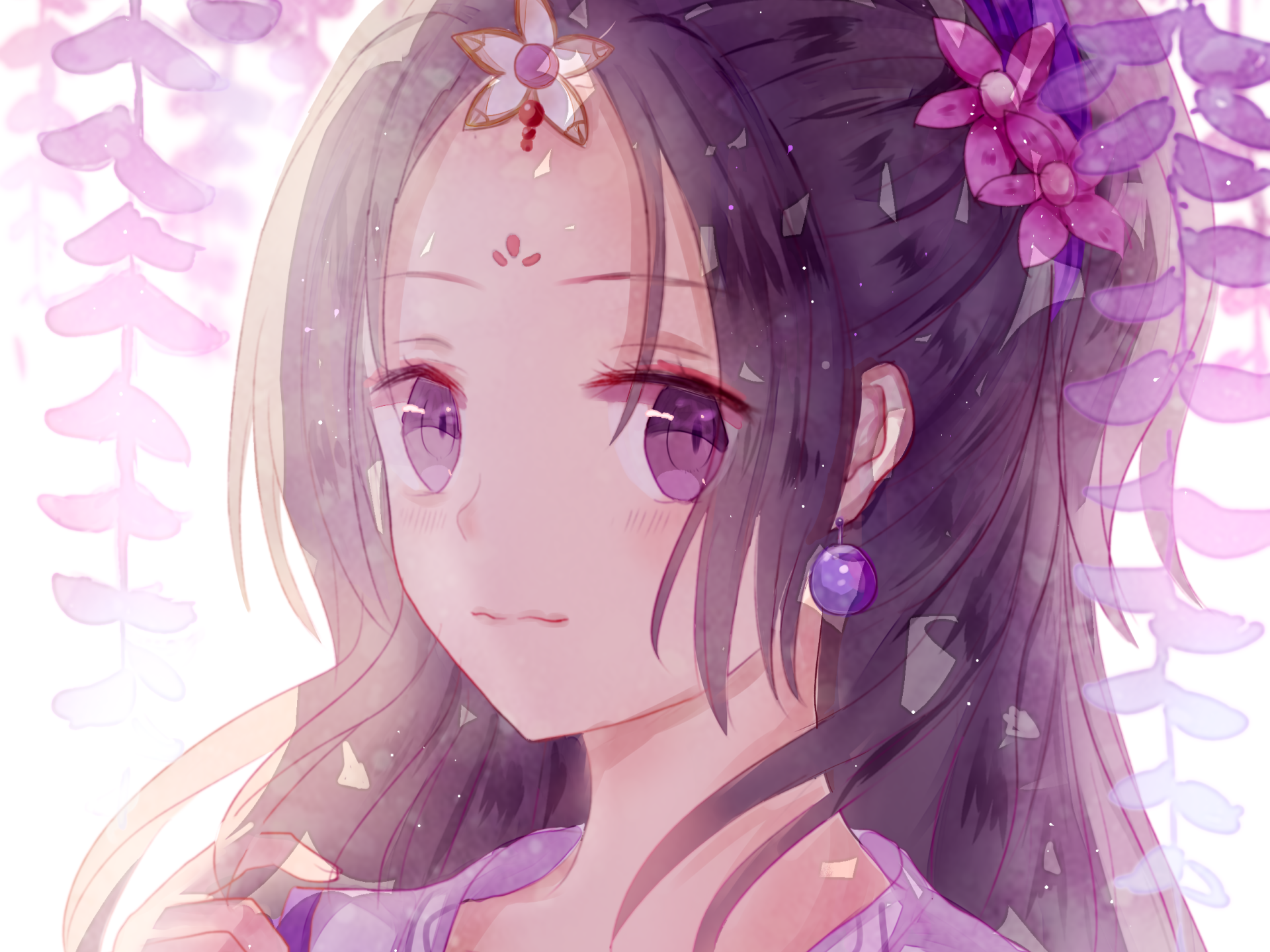 Download Purple Eyes Anime Original Art