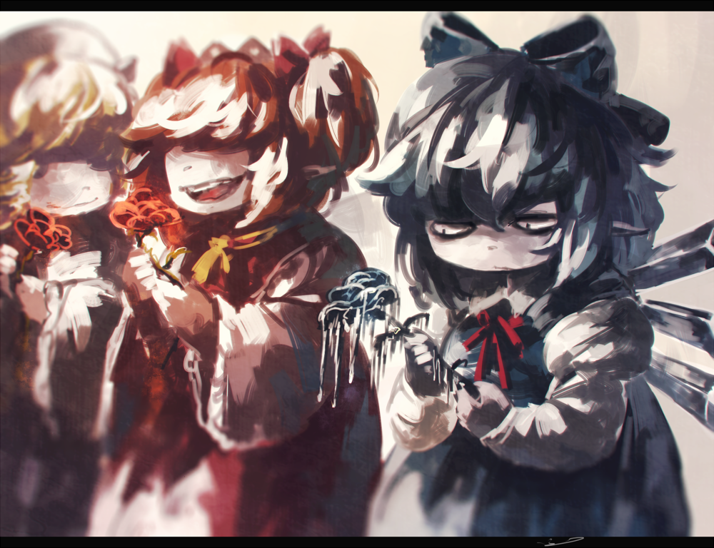 Download Cirno (Touhou) Luna Child Sunny Milk Anime Touhou Art