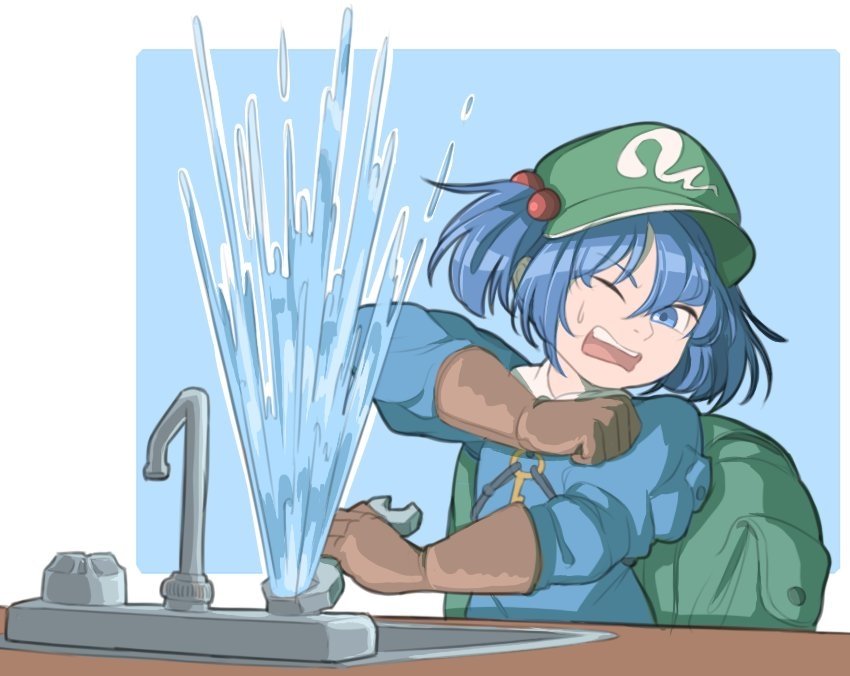 Download Nitori Kawashiro Anime Touhou Art