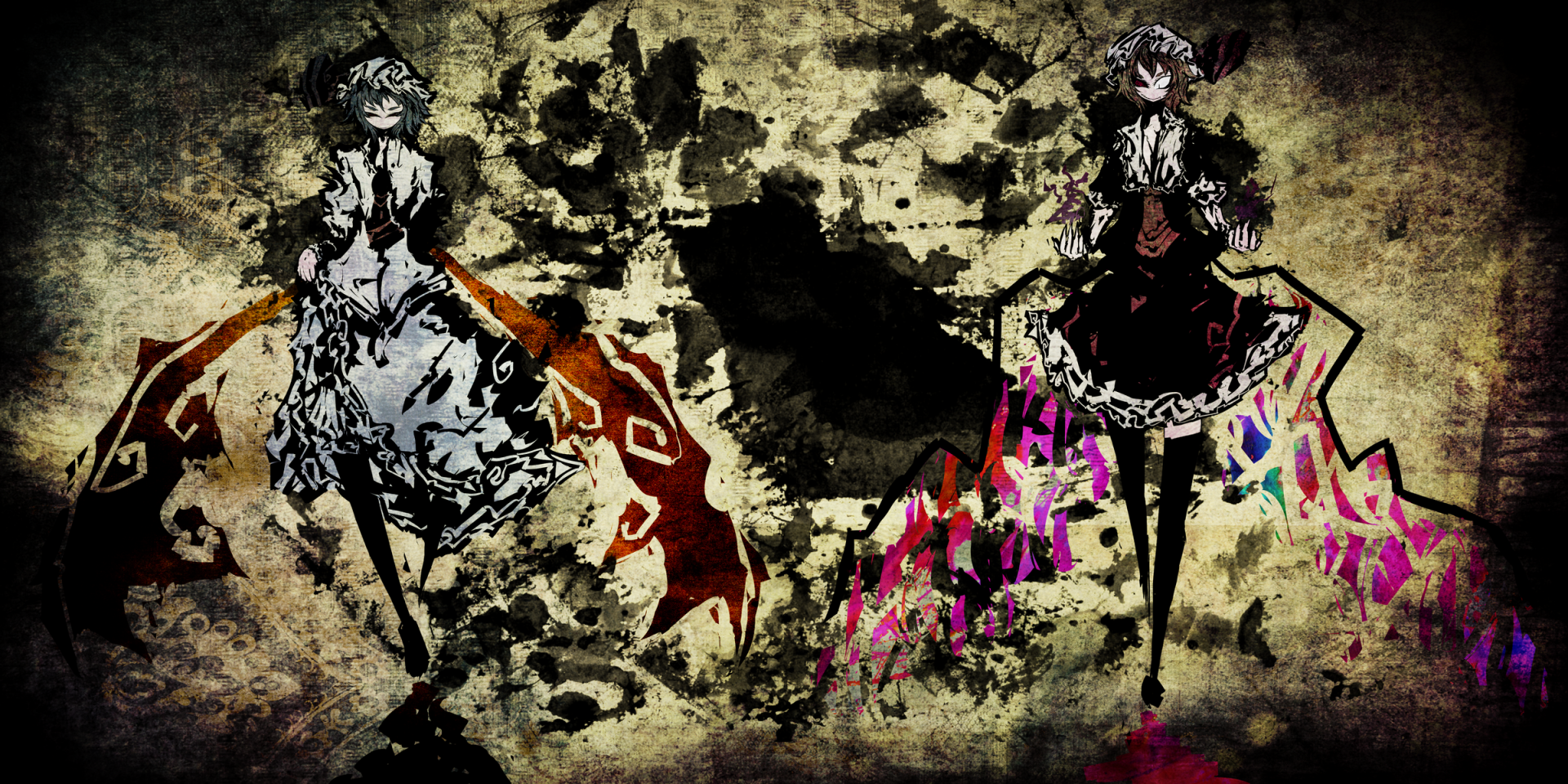 Download Flandre Scarlet Remilia Scarlet Anime Touhou Art