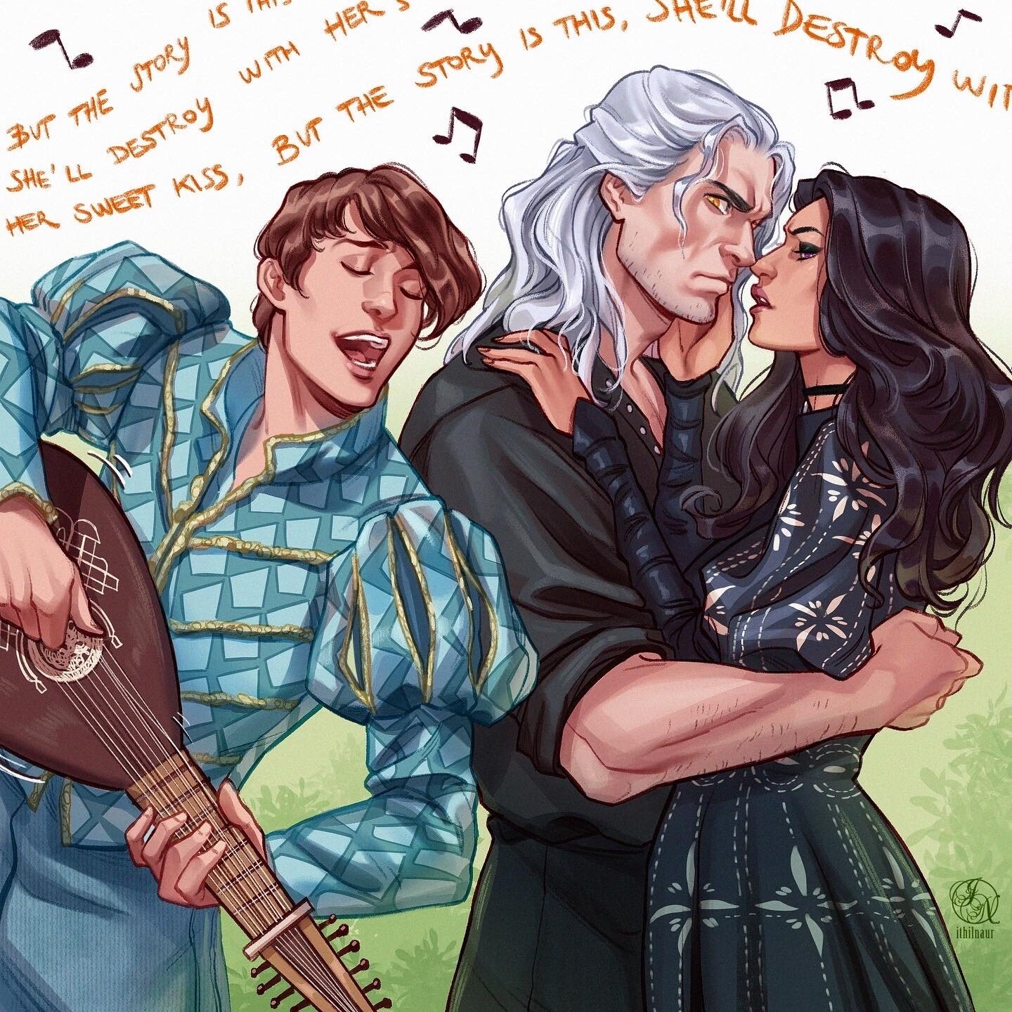 Download Yennefer Of Vengerberg Geralt Of Rivia Dandelion (The Witcher) TV Show The Witcher Art