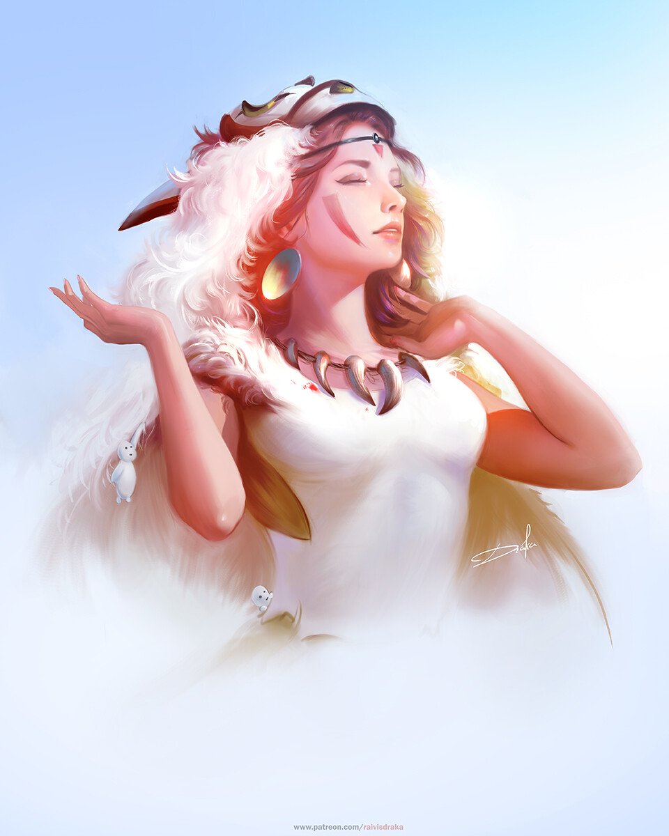 Download Princess Mononoke Anime Art