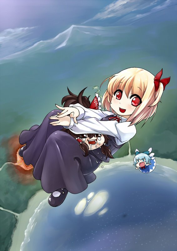 Download Cirno (Touhou) Rumia (Touhou) Reimu Hakurei Yukkuri (Touhou) Anime Touhou Art